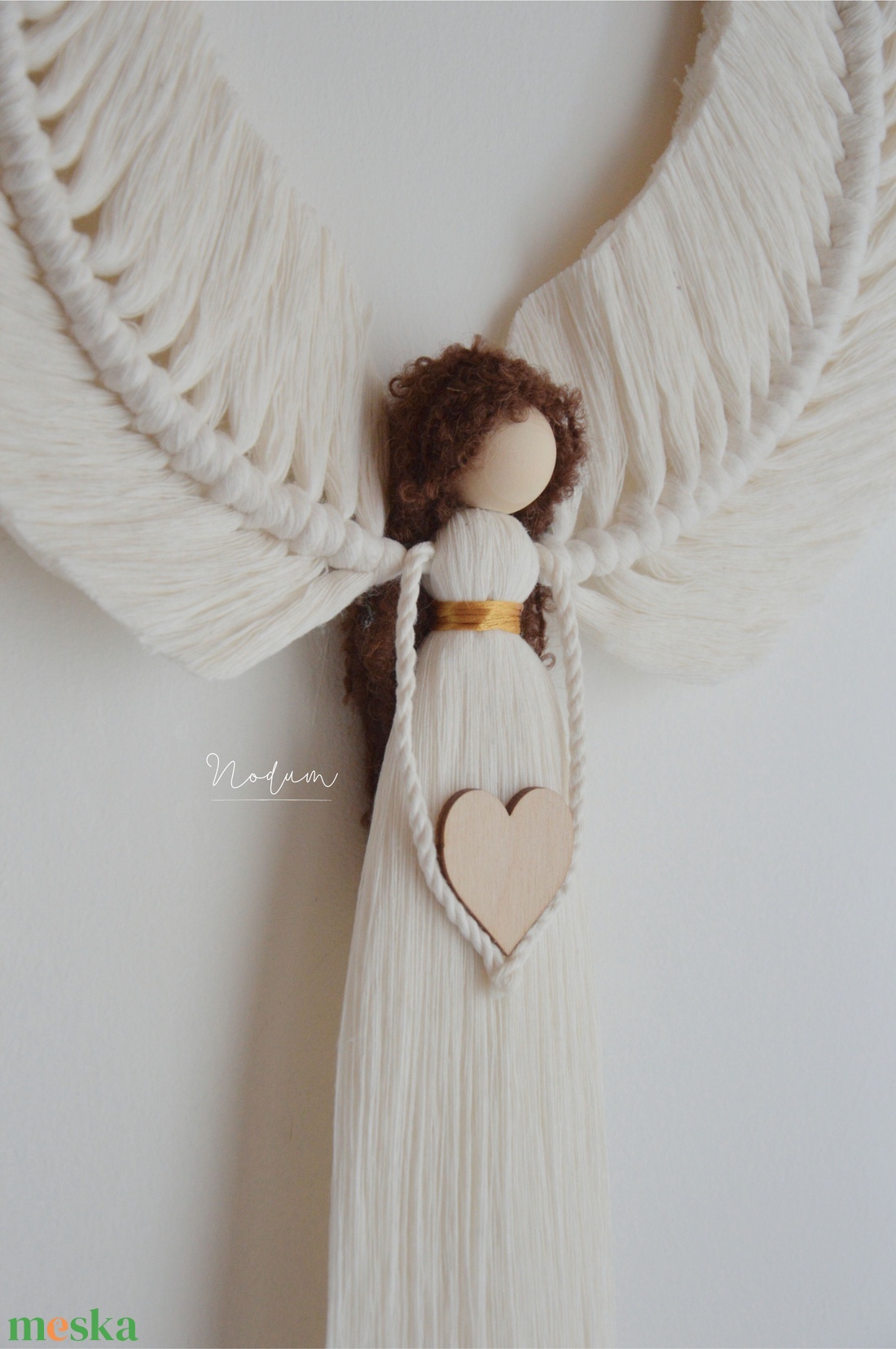 Makramé Angyal - otthon & életmód - dekoráció - fali és függő dekoráció - függődísz - Meska.hu