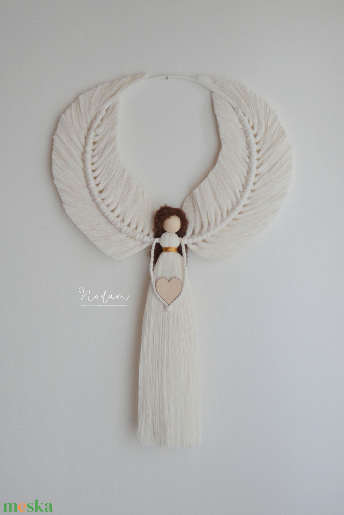Makramé Angyal - otthon & életmód - dekoráció - fali és függő dekoráció - függődísz - Meska.hu