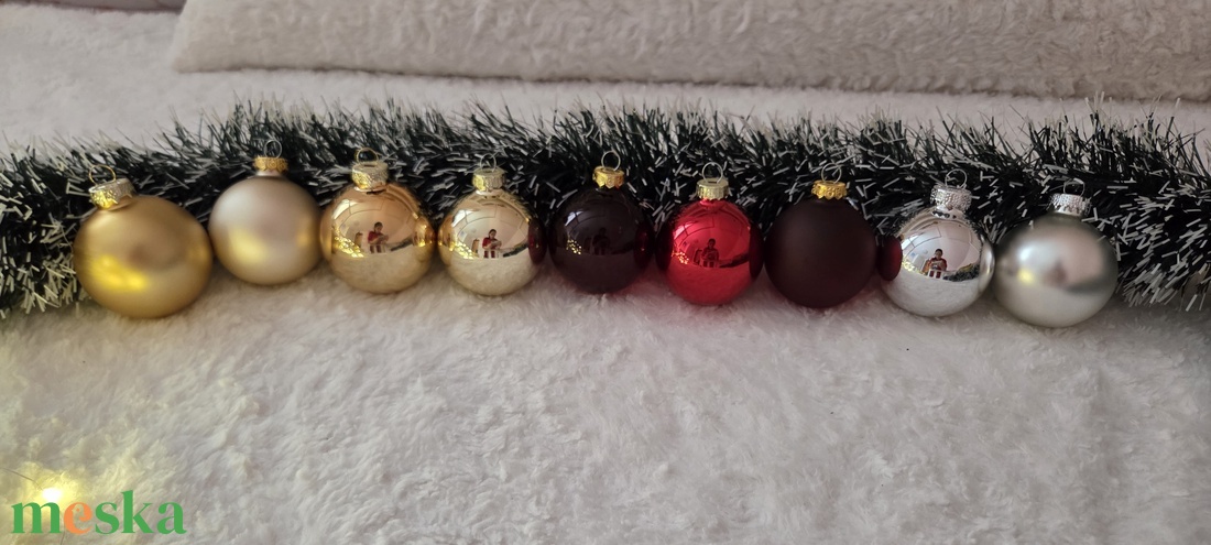 Karácsonyi üveg gömb - karácsony - karácsonyi lakásdekoráció - karácsonyfadíszek - Meska.hu