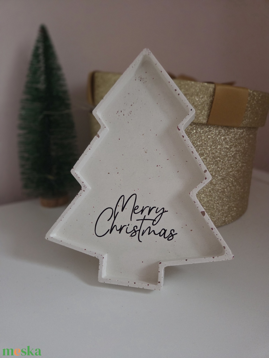 Karácsonyi kerámia tál - otthon & életmód - dekoráció - asztal és polc dekoráció - asztaldísz - Meska.hu