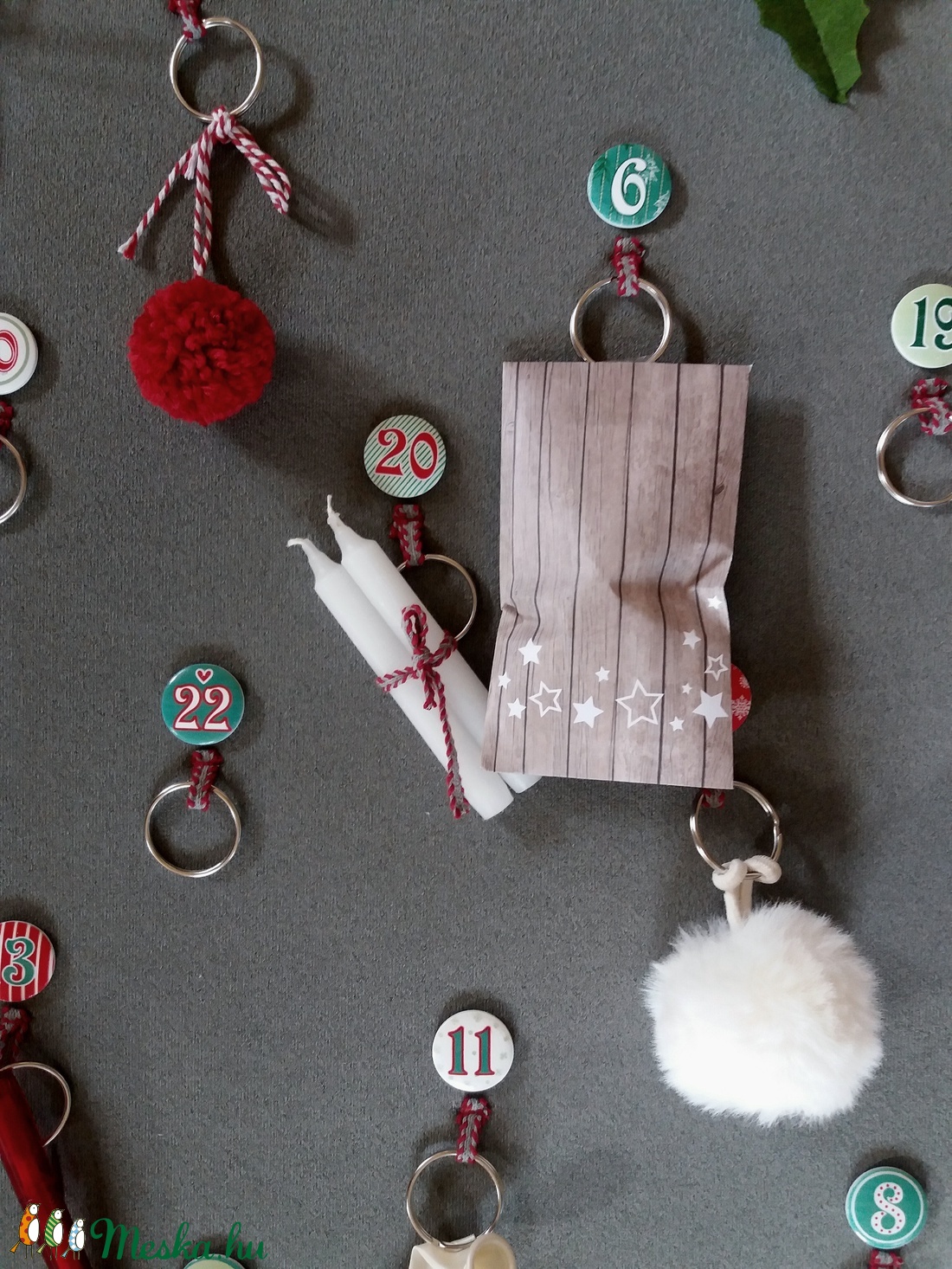 Adventi naptár kulcskarikás - karácsony - adventi díszek - adventi naptár - Meska.hu Adventi naptár kulcskarikás - karácsony - adventi díszek - adventi naptár - Meska.hu