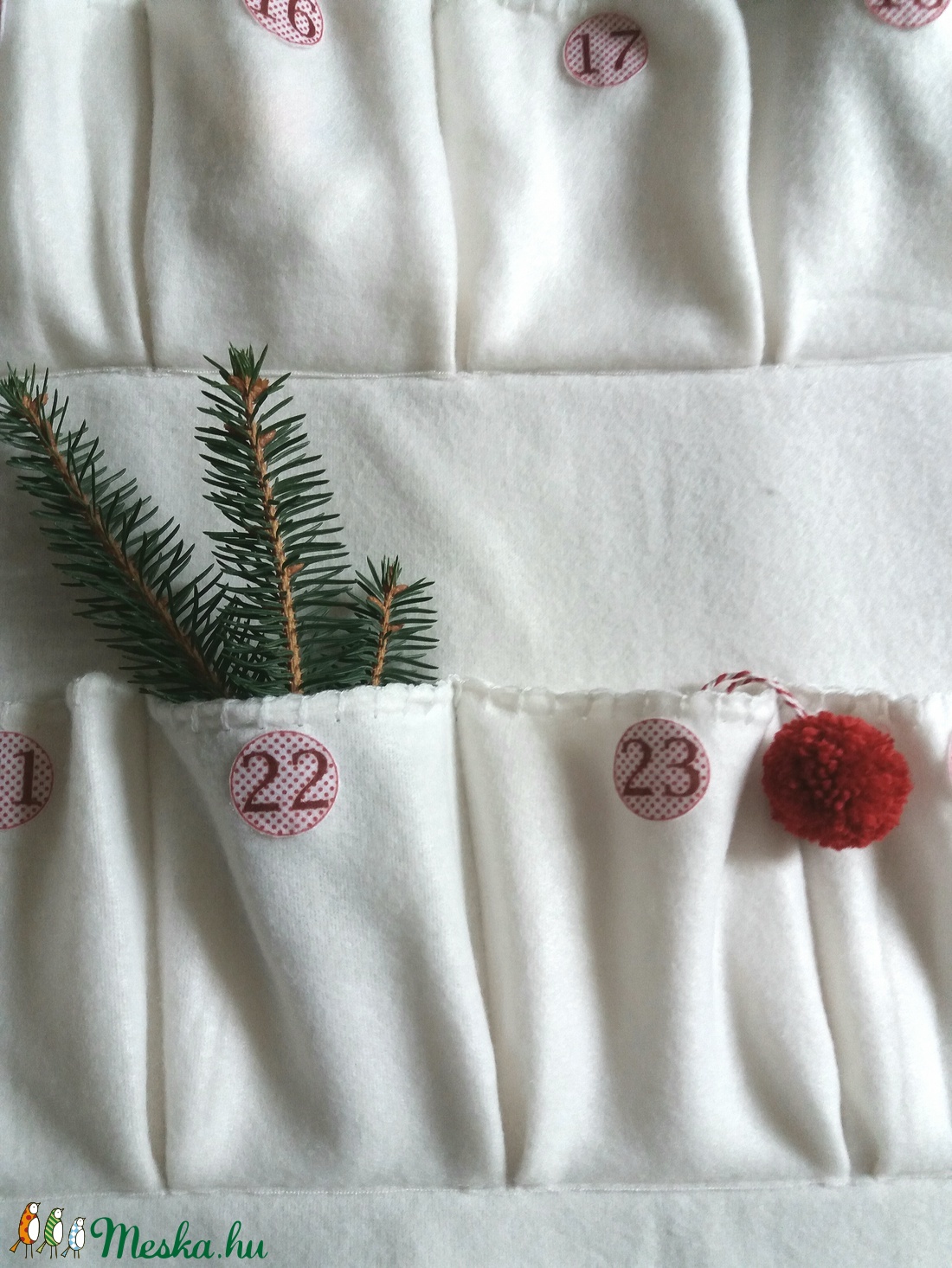Hatalmas adventi naptár, zsebes - karácsony - Meska.hu
