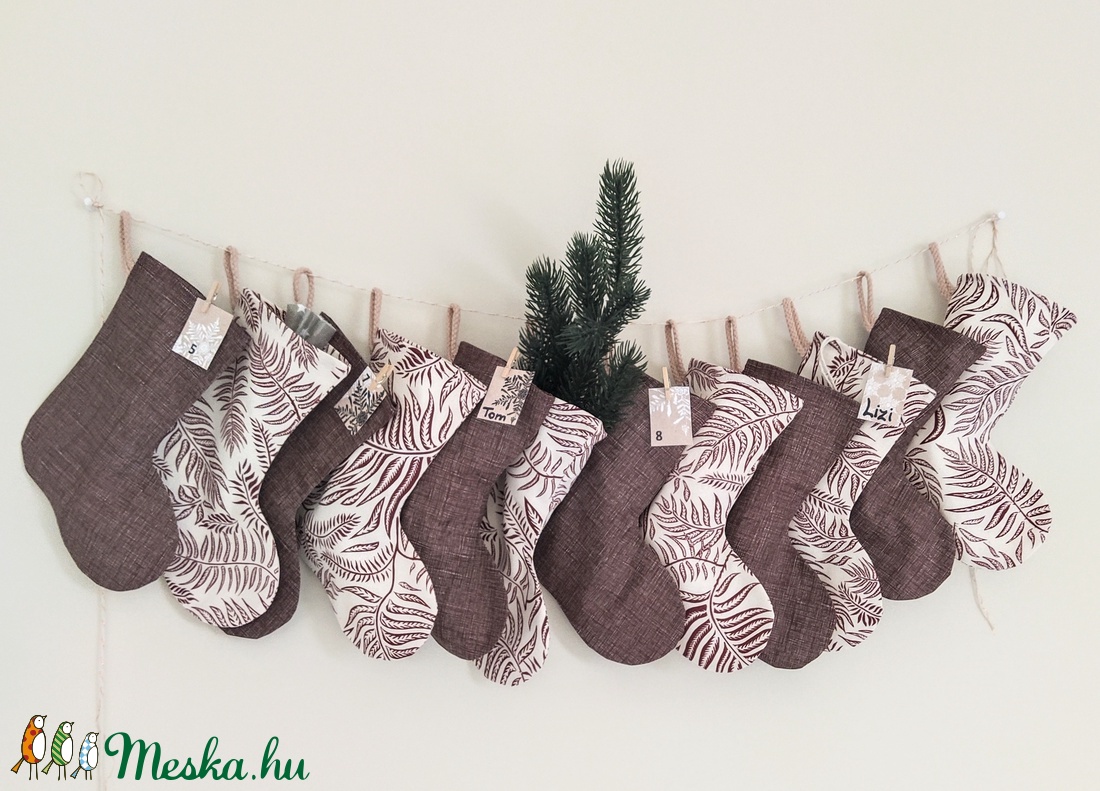 Adventi naptár, csizmák - karácsony - Meska.hu