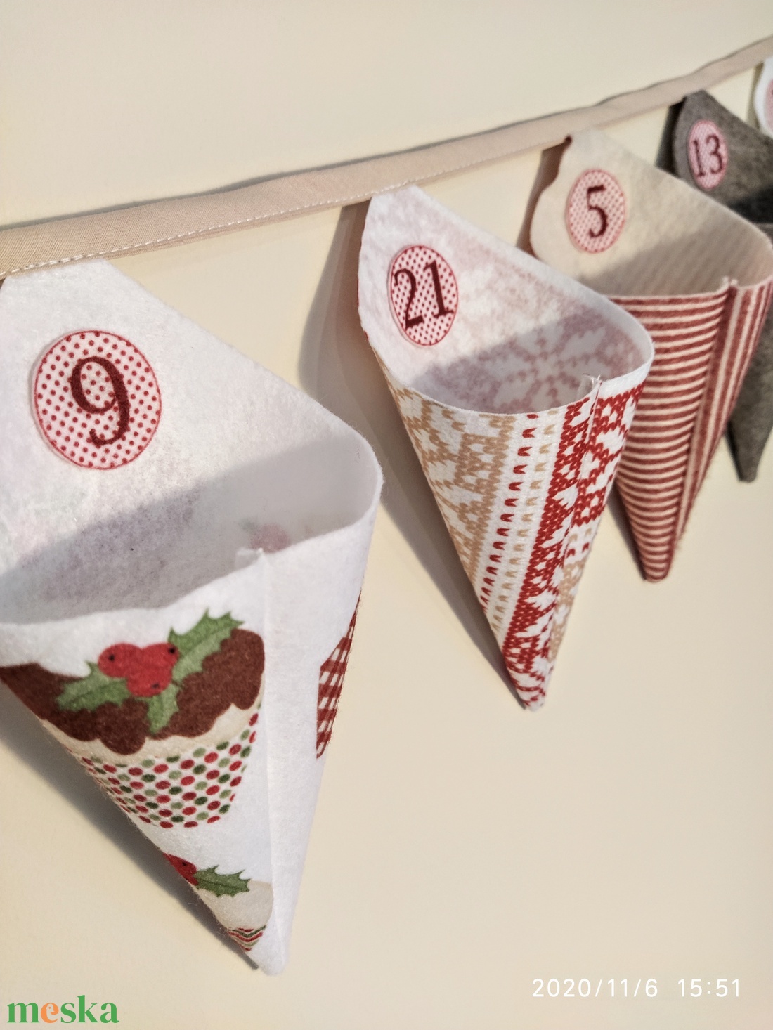 Adventi naptár, tölcsérek - karácsony - adventi díszek - adventi naptár - Meska.hu Adventi naptár, tölcsérek - karácsony - adventi díszek - adventi naptár - Meska.hu
