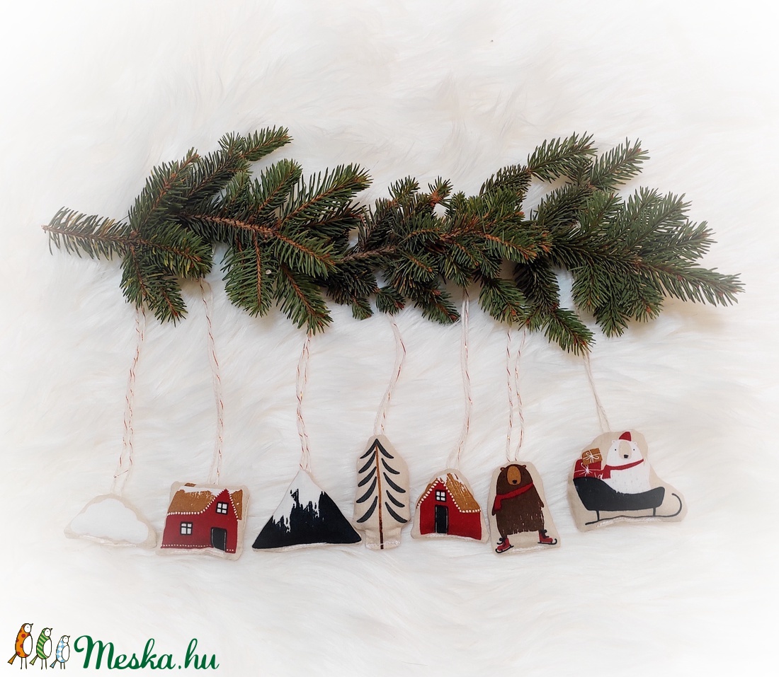 Adventi naptár, zsákok - karácsony - adventi díszek - adventi naptár - Meska.hu