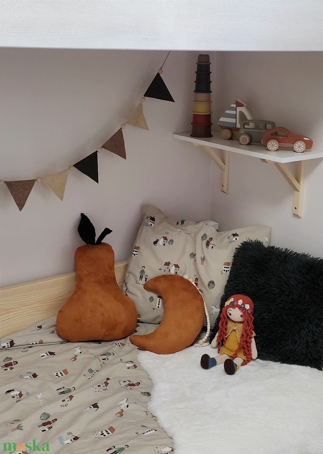 Körte díszpárna - otthon & életmód - babaszoba, gyerekszoba - gyerek díszpárna - Meska.hu