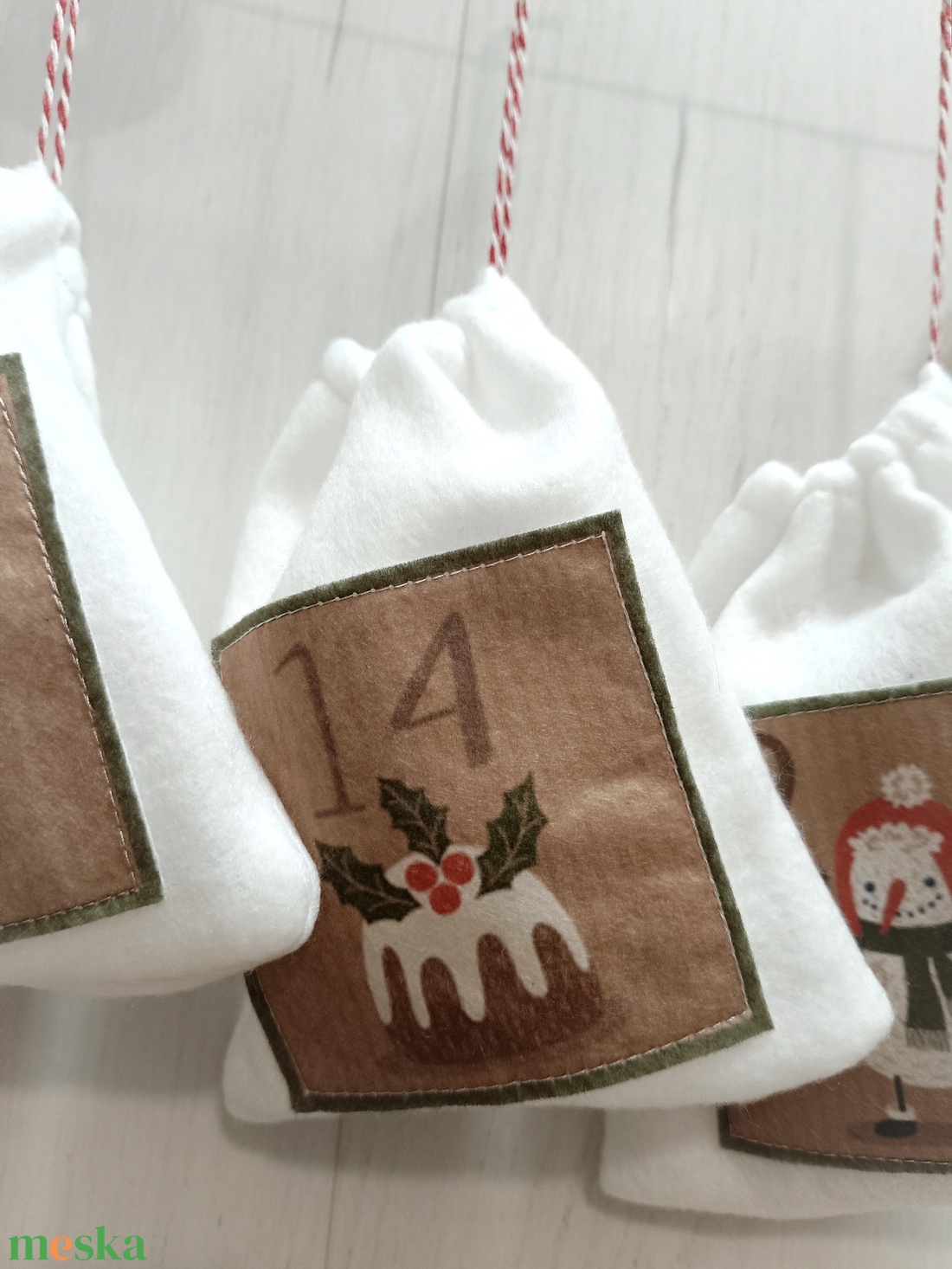 Adventi naptár polár zsákok - karácsony - adventi díszek - adventi naptár - Meska.hu
