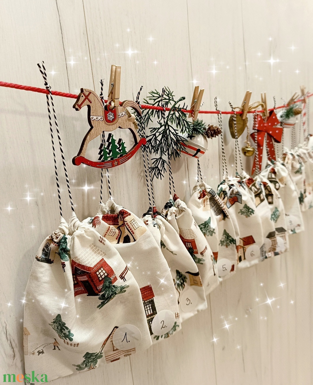 Adventi naptár, zsákok - karácsony - adventi díszek - adventi naptár - Meska.hu Adventi naptár, zsákok - karácsony - adventi díszek - adventi naptár - Meska.hu
