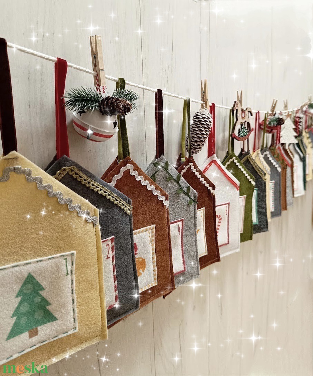Adventi naptár házikók - karácsony - adventi díszek - adventi naptár - Meska.hu Adventi naptár házikók - karácsony - adventi díszek - adventi naptár - Meska.hu