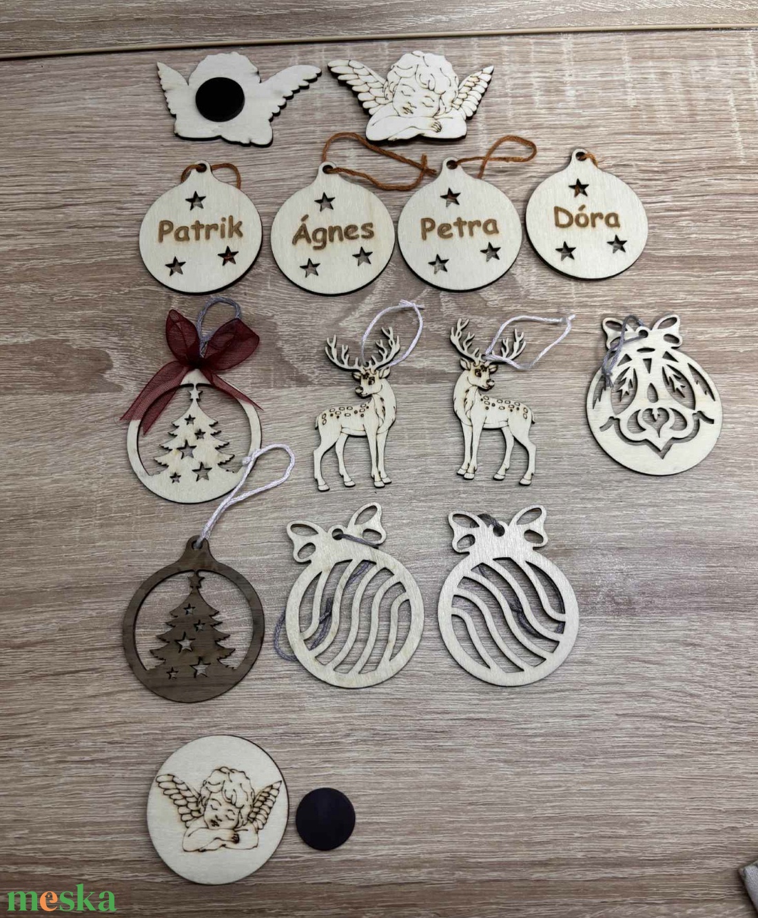 Karácsonyfa dísz / hűtőmágnes - karácsony - karácsonyi lakásdekoráció - karácsonyi lakásdíszek - Meska.hu