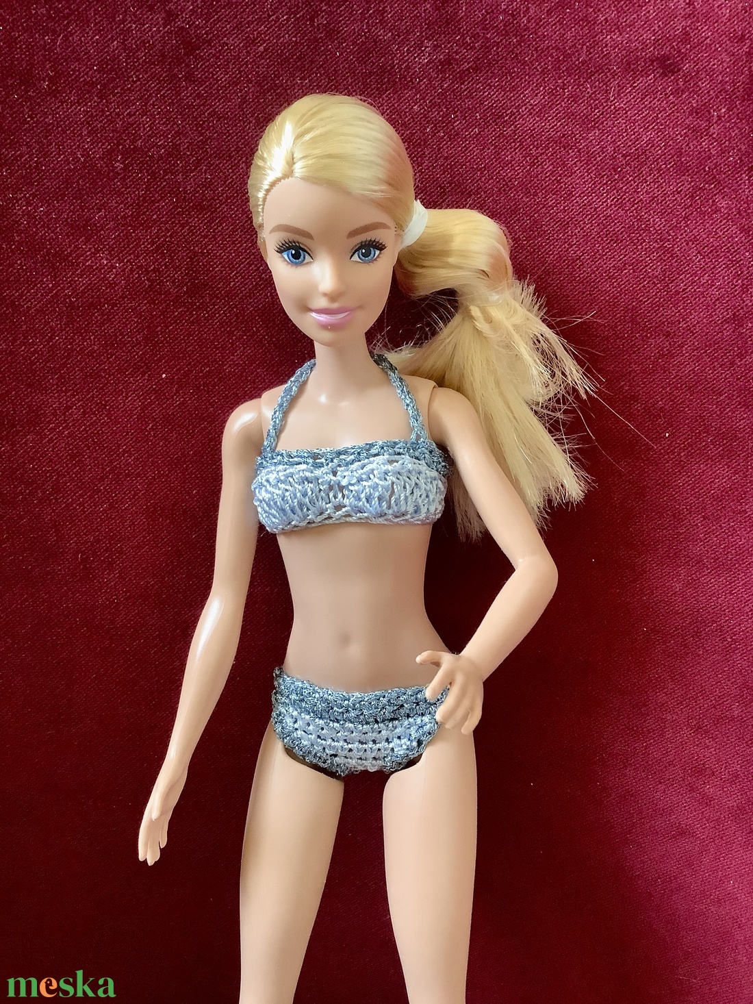 Világoskek Barbie baba fürdőruha bikini strandoláshoz vagy vízparti sétához - játék & sport - baba & babaház - babaruha, babakellék - Meska.hu Világoskek Barbie baba fürdőruha bikini strandoláshoz vagy vízparti sétához - játék & sport - baba & babaház - babaruha, babakellék - Meska.hu