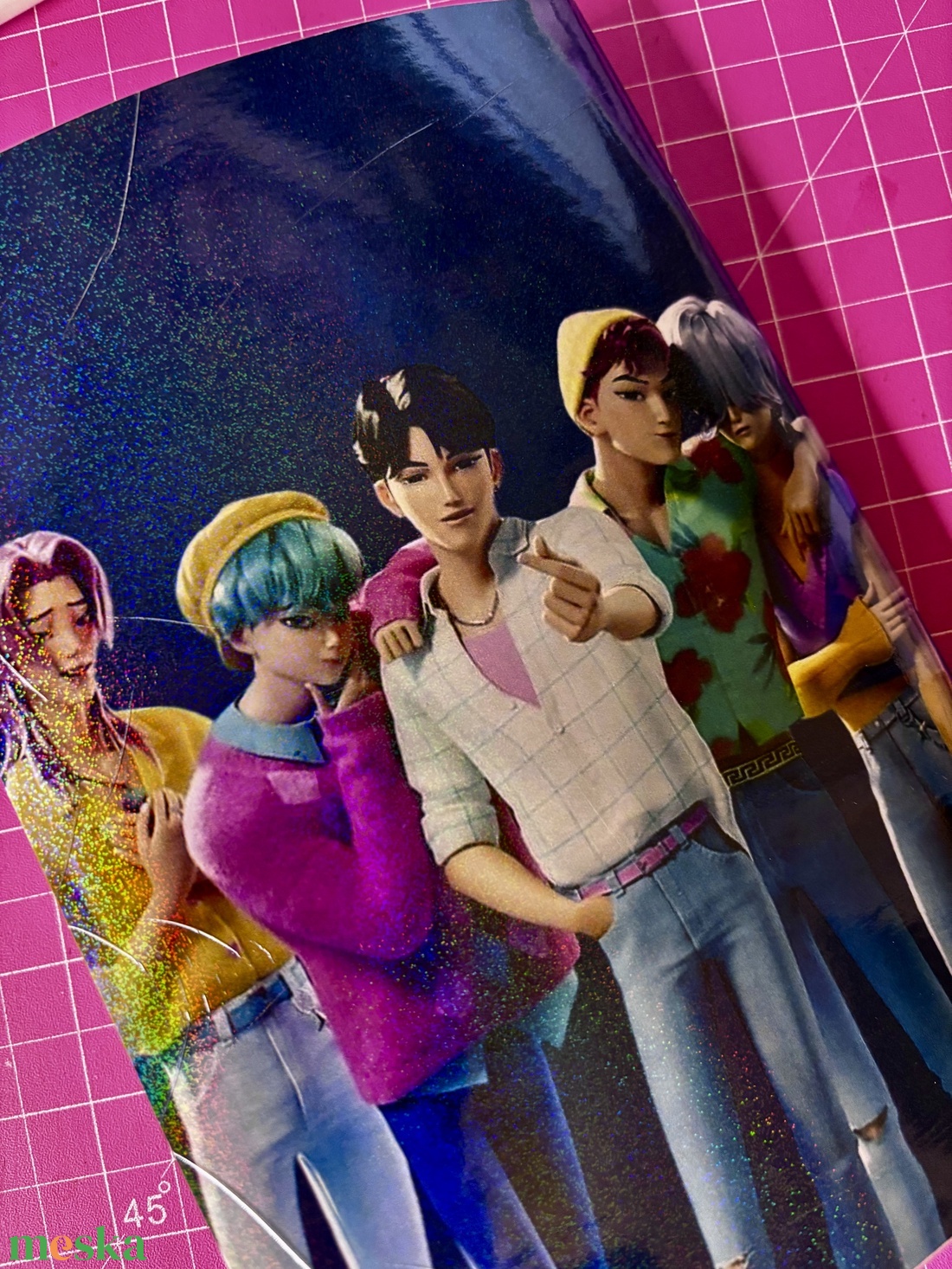 K-POP Démonvadász témájú, A5 méretű jegyzetfüzet ajándék matricával - otthon & életmód - papír, írószer - jegyzetfüzet & napló - Meska.hu K-POP Démonvadász témájú, A5 méretű jegyzetfüzet ajándék matricával - otthon & életmód - papír, írószer - jegyzetfüzet & napló - Meska.hu