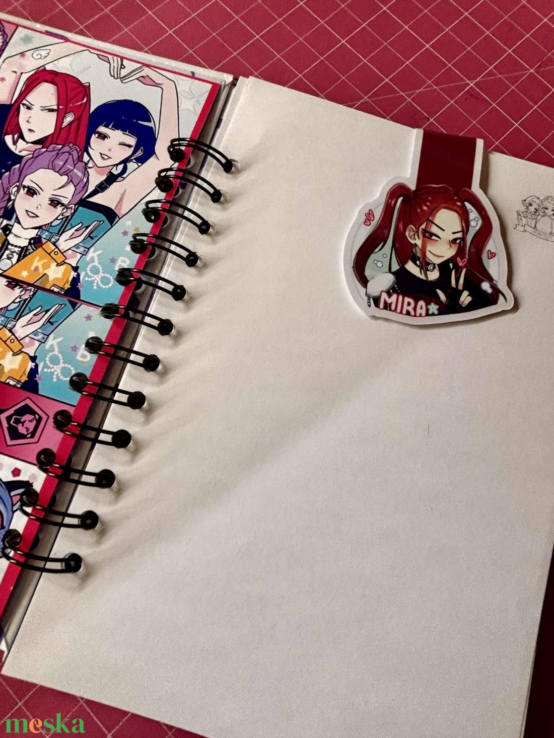 K POP Démonvadász témájú, A5 méretű spirálfüzet - otthon & életmód - papír, írószer - jegyzetfüzet & napló - Meska.hu