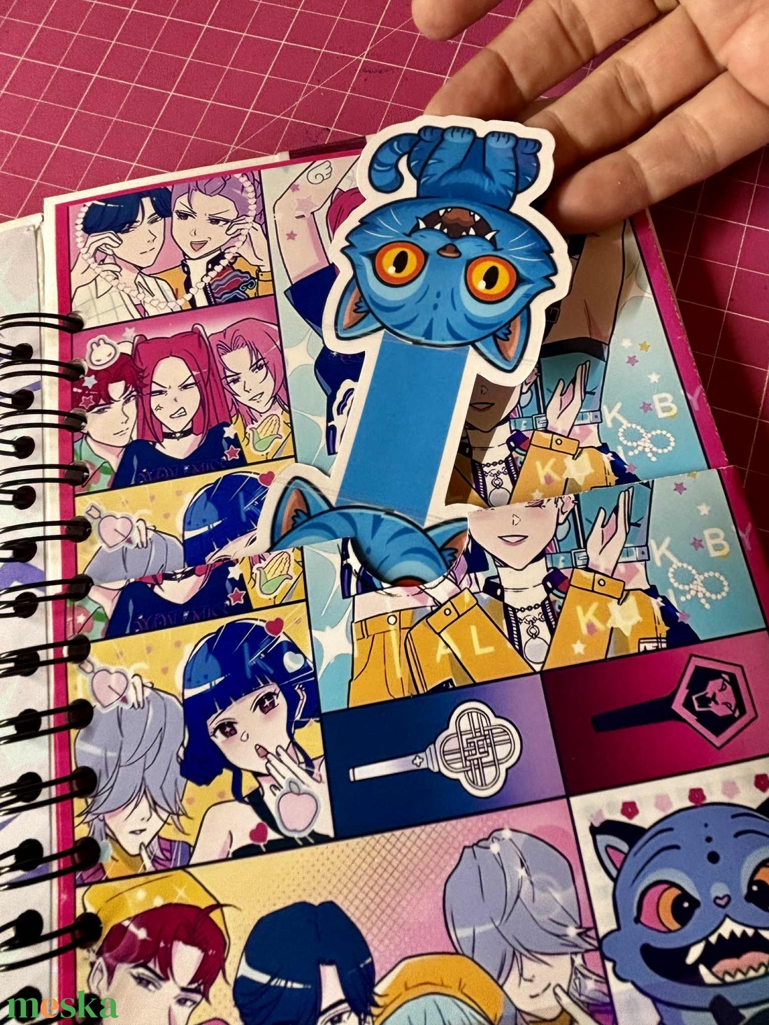 K POP Démonvadász témájú, A5 méretű spirálfüzet - otthon & életmód - papír, írószer - jegyzetfüzet & napló - Meska.hu