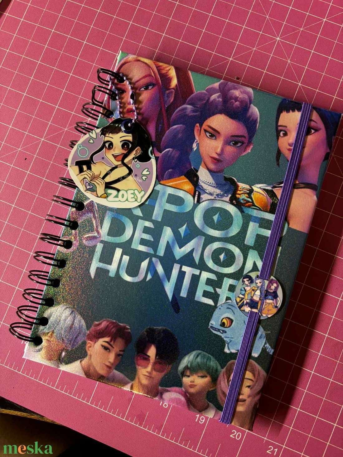 K POP Demonhunters A5 spirálfüzet - otthon & életmód - papír, írószer - jegyzetfüzet & napló - Meska.hu