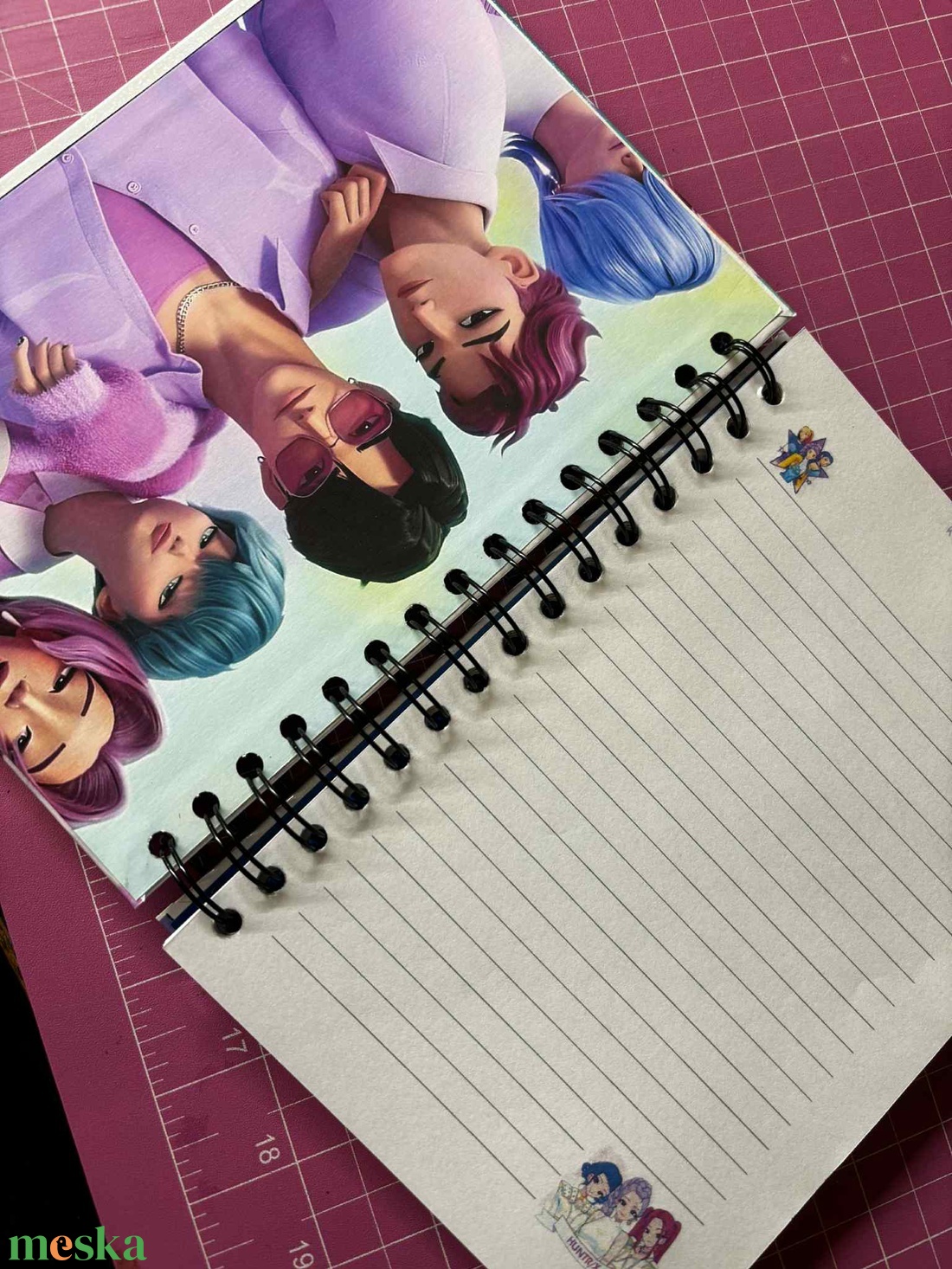 K POP Demonhunters A5 spirálfüzet - otthon & életmód - papír, írószer - jegyzetfüzet & napló - Meska.hu