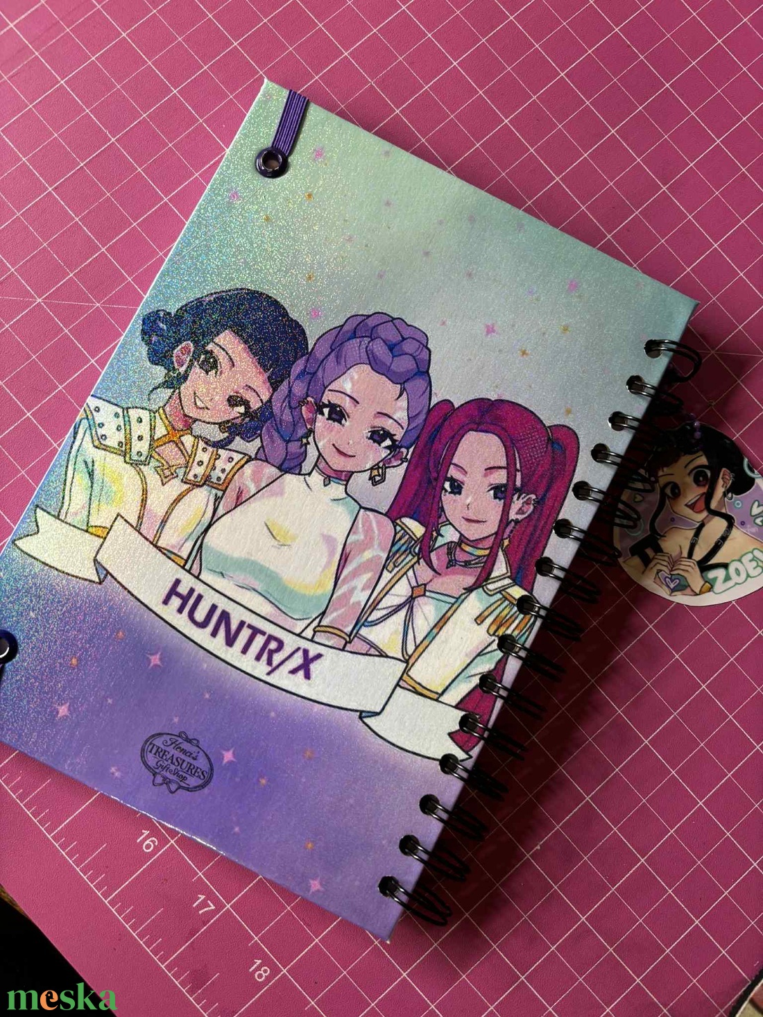 K POP Demonhunters A5 spirálfüzet - otthon & életmód - papír, írószer - jegyzetfüzet & napló - Meska.hu