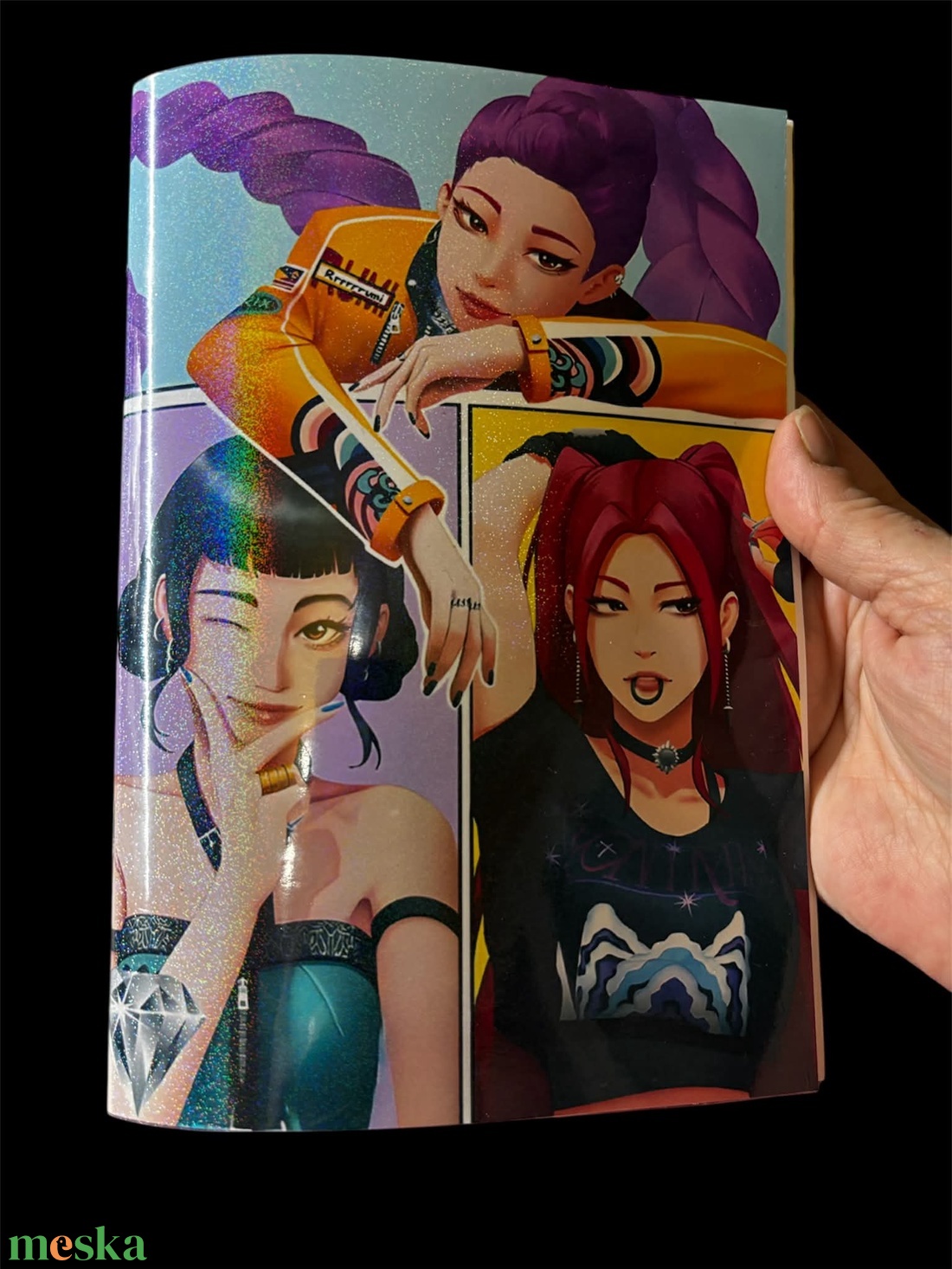 K-POP Démonvadász témájú, A5 méretű jegyzetfüzet - otthon & életmód - papír, írószer - jegyzetfüzet & napló - Meska.hu