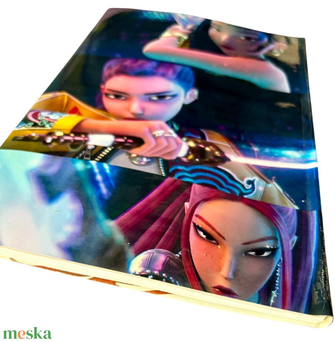 K POP Demonhunters ragasztott gerincü A5 méret füzet - otthon & életmód - papír, írószer - jegyzetfüzet & napló - Meska.hu