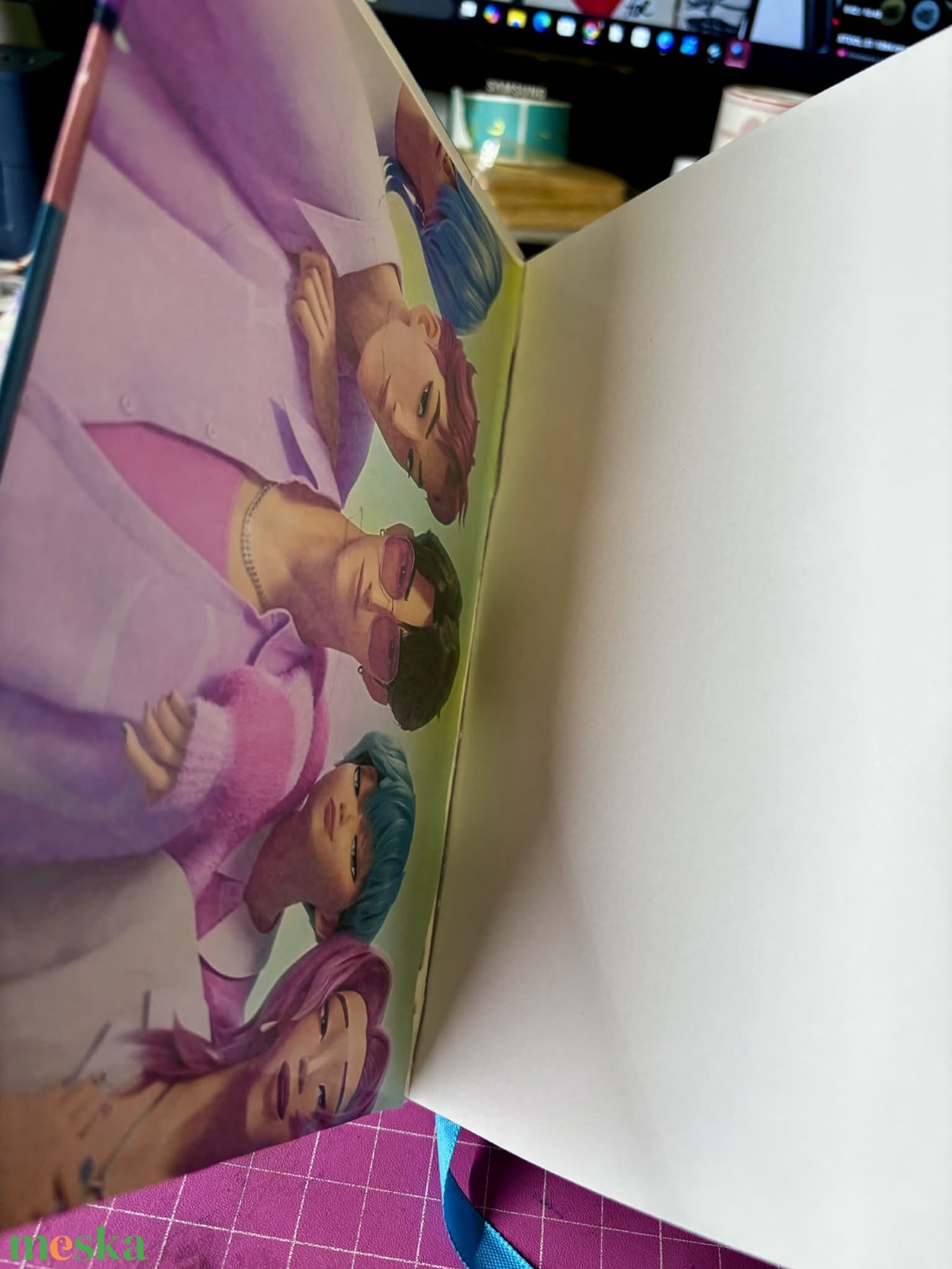 K POP Demonhunters ragasztott gerincü A5 méret füzet - otthon & életmód - papír, írószer - jegyzetfüzet & napló - Meska.hu