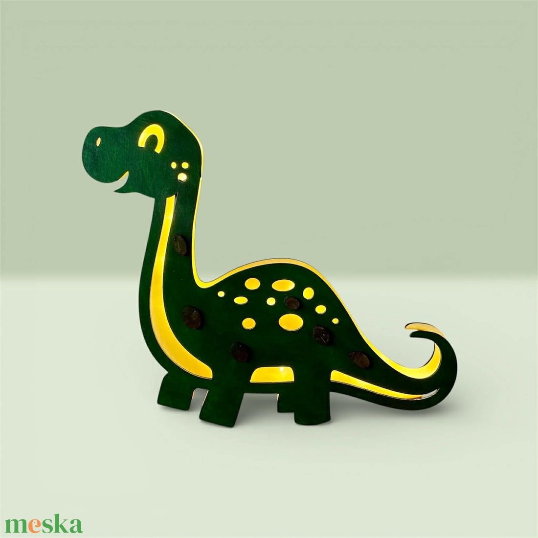 Dinó formájú hangulatlámpa babaszobába - baba - mama - babaszoba dekoráció - éjszakai fény - Meska.hu