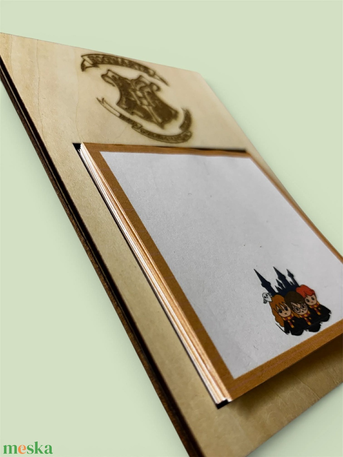 Harry Potter gravírozott  jegyzettömbtartó + jegyzettömb - otthon & életmód - papír, írószer - jegyzetfüzet & napló - Meska.hu