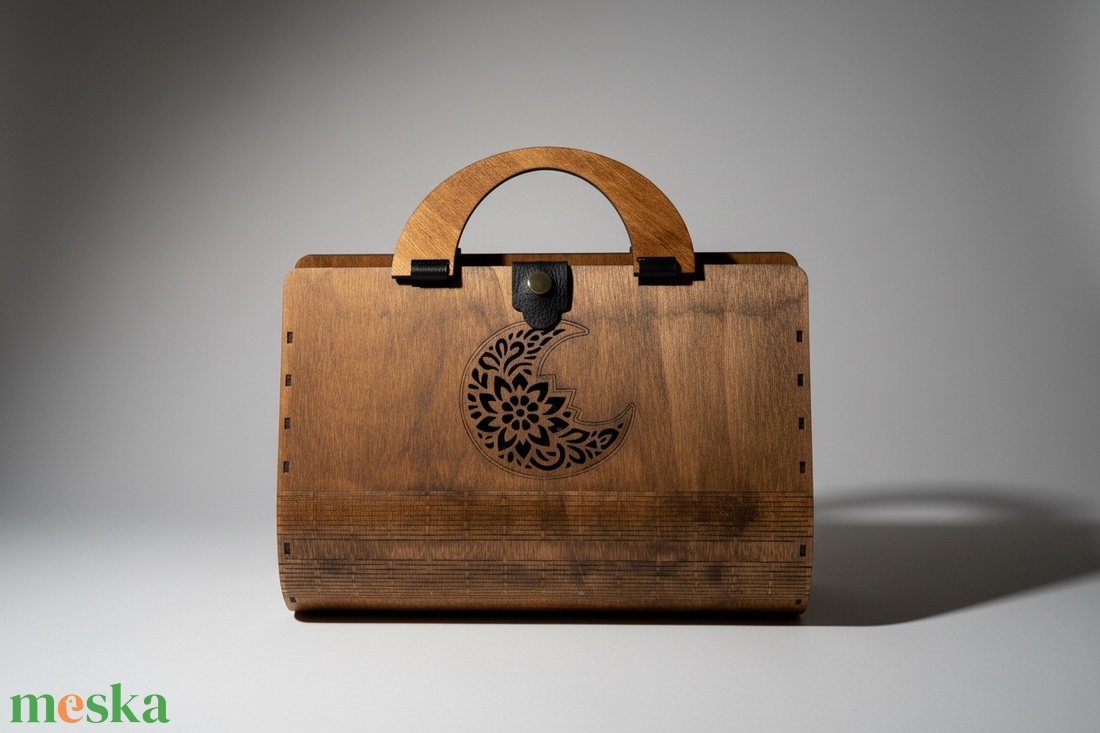 Lézervágott fa kézitáska - táska & tok - kézitáska & válltáska - kézitáska - Meska.hu