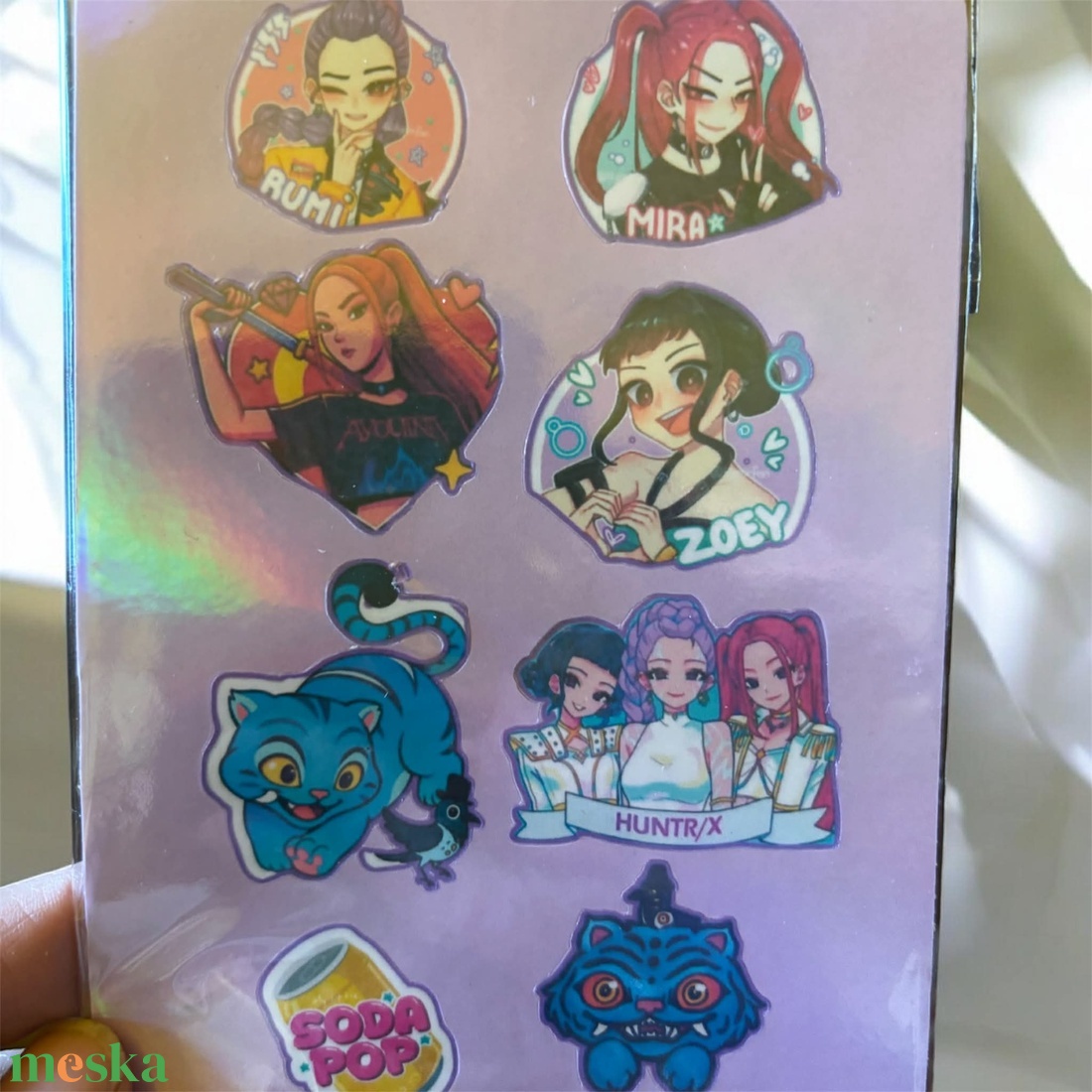 K Pop Démonvadász matricalap - kellékek & szerszámok - dekorációs kellékek - matricaív - Meska.hu