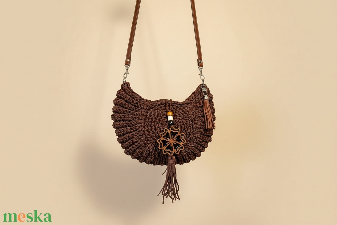 Horgolt Oreo válltáska - táska & tok - kézitáska & válltáska - kézitáska - Meska.hu