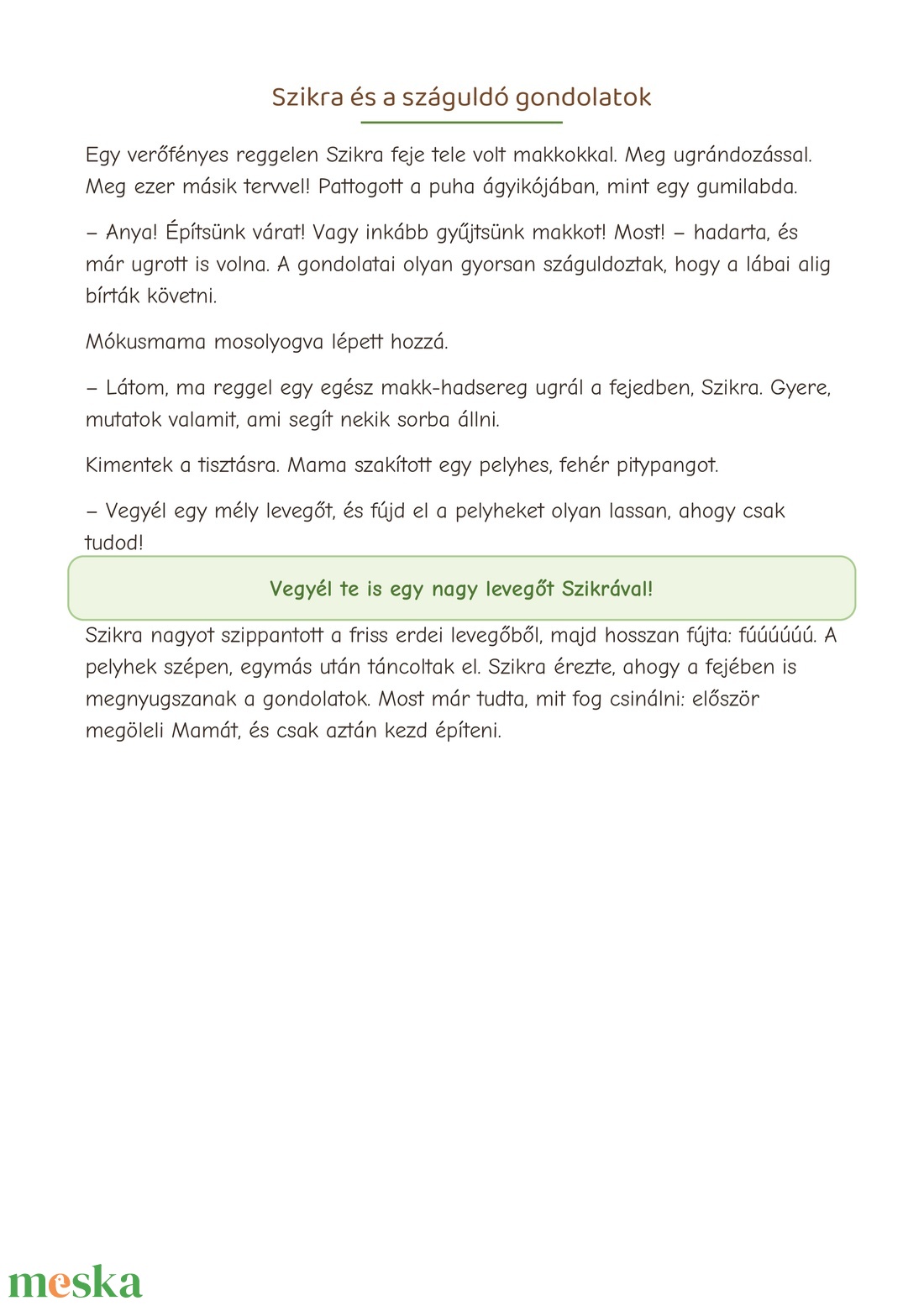  Szikra és a nyugi-trükkök � nyomtatható mesekönyv és színező gyerekeknek (digitális PDF, 29 oldal) - könyv & zene - könyv - Meska.hu
