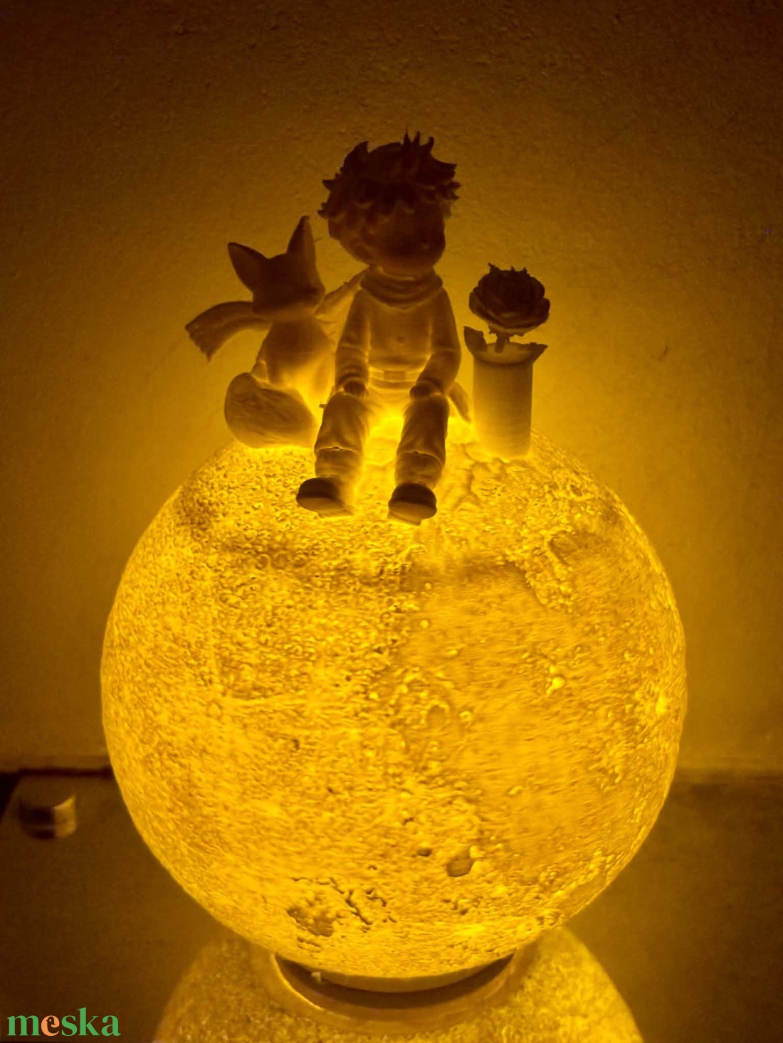 A kis herceg holdlámpa � Meleg fényű LED éjszakai fény és hangulatlámpa (10x15 cm) - otthon & életmód - lámpa - hangulatlámpa - Meska.hu