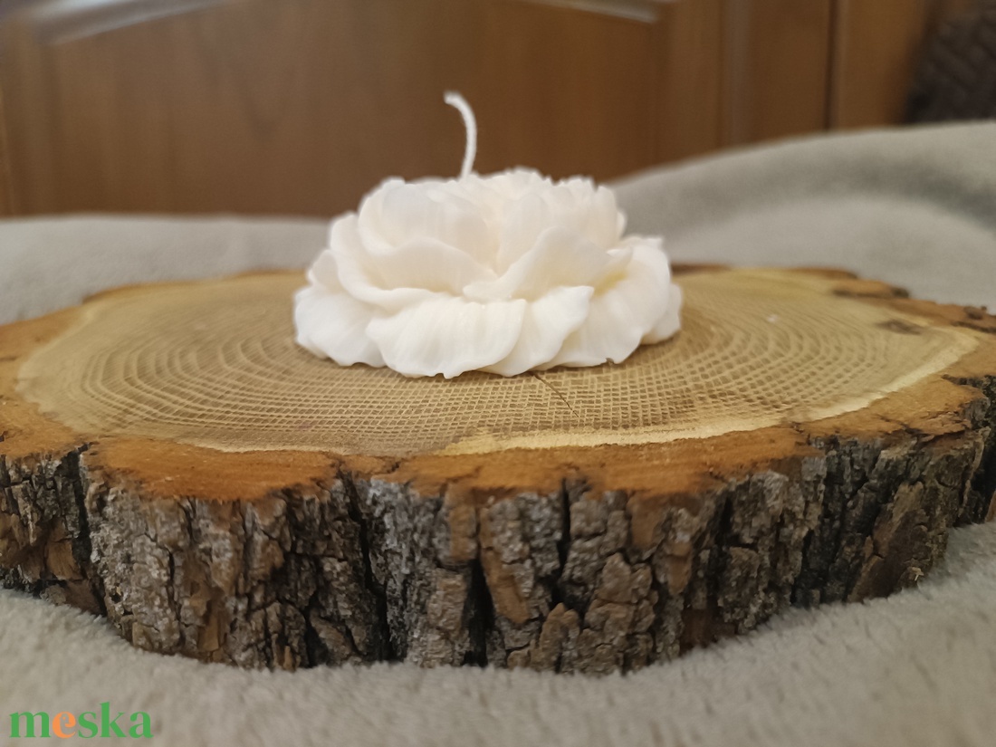 Bazsarózsa szójaviasz gyertya - otthon & életmód - gyertya, illat, aroma - gyertya - Meska.hu