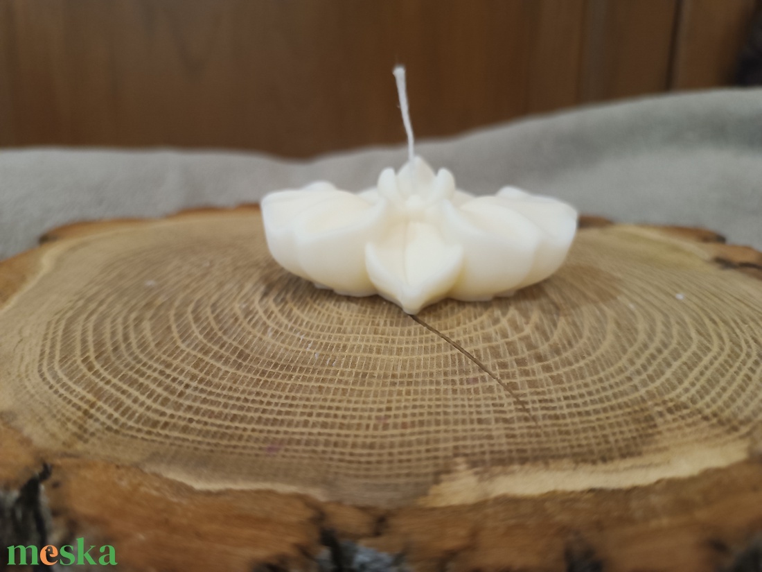 Orchidea szojaviasz gyertya - otthon & életmód - gyertya, illat, aroma - gyertya - Meska.hu