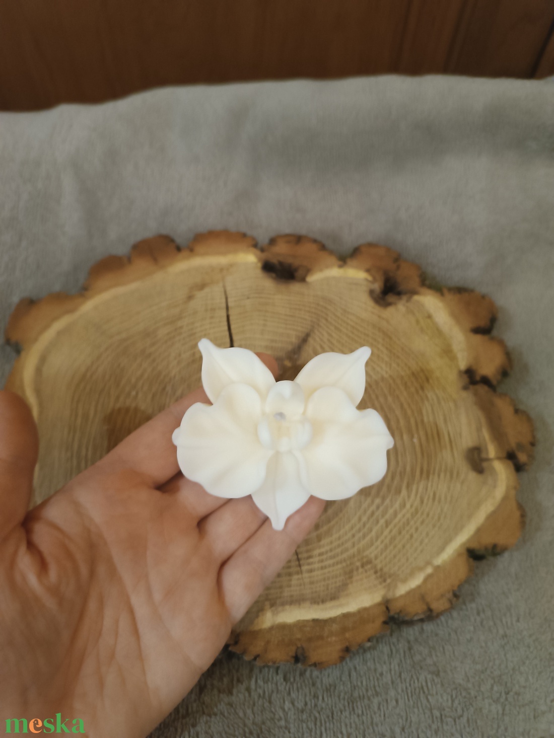 Orchidea szojaviasz gyertya - otthon & életmód - gyertya, illat, aroma - gyertya - Meska.hu