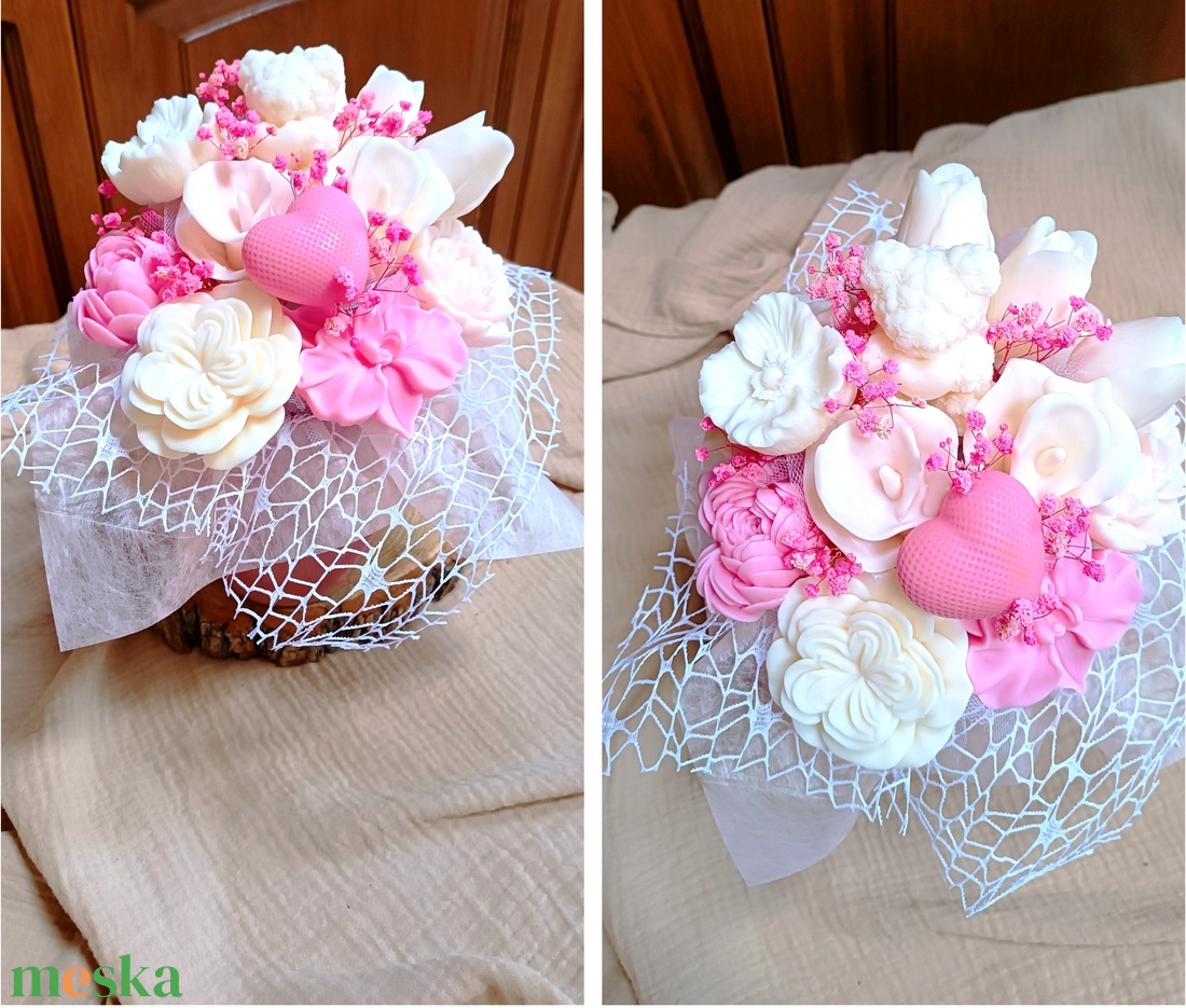 Szójaviasz virágbox kerámia kaspóban, Anyák Napjára - otthon & életmód - virágdekoráció - virágok - virágbox - Meska.hu