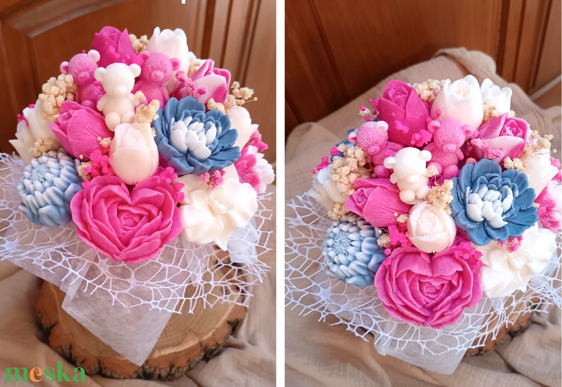 Szójaviasz virágbox kerámia kaspóban, Anyák Napjára - otthon & életmód - virágdekoráció - virágok - virágbox - Meska.hu