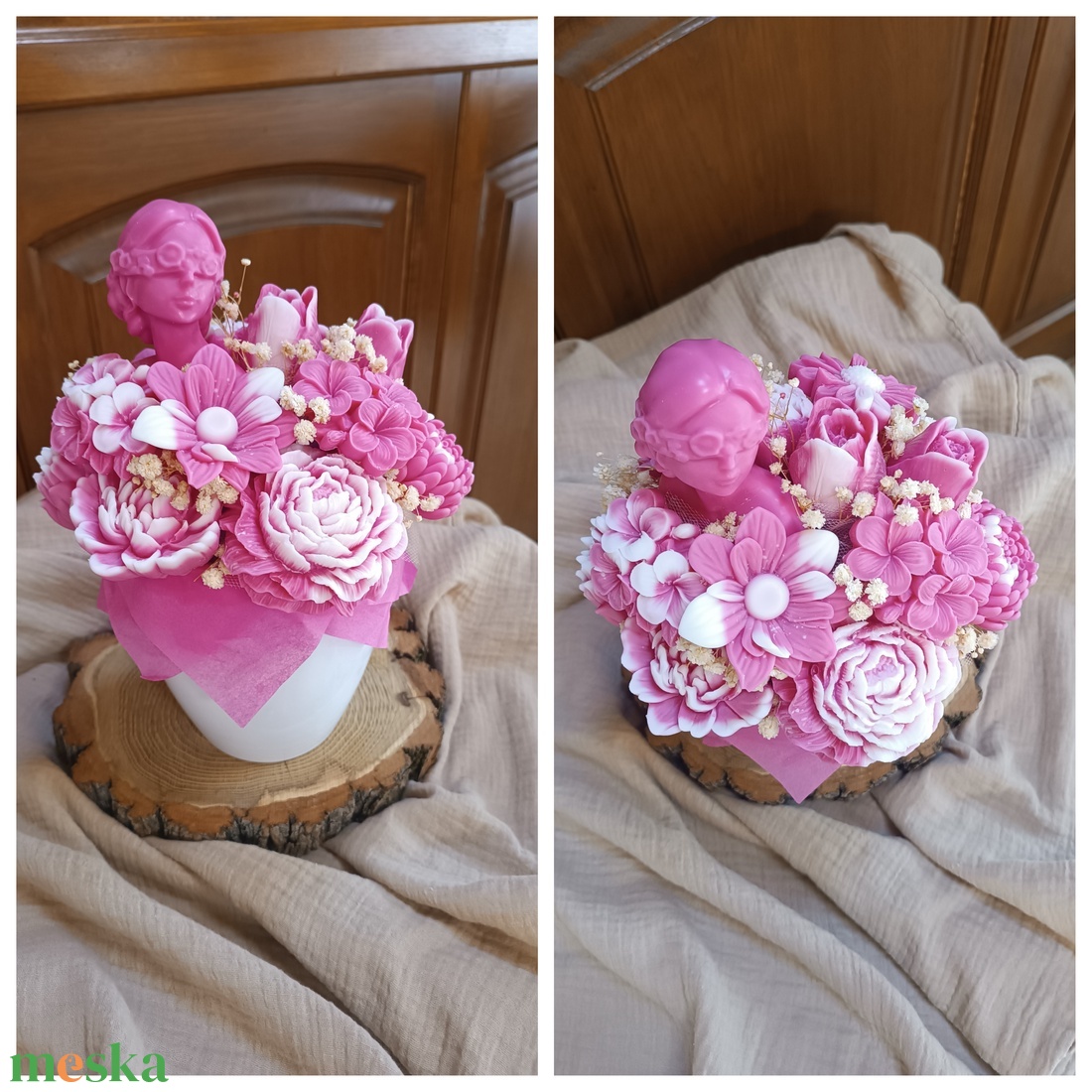 Szójaviasz illatbox kerámia kaspóban Anyák Napjára  - otthon & életmód - virágdekoráció - virágok - virágbox - Meska.hu