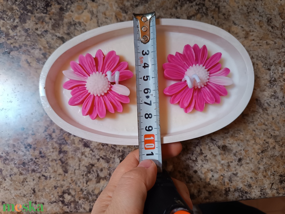 Cseresznyevirág illatú szójaviasz gyertyatál  - otthon & életmód - gyertya, illat, aroma - gyertya - Meska.hu