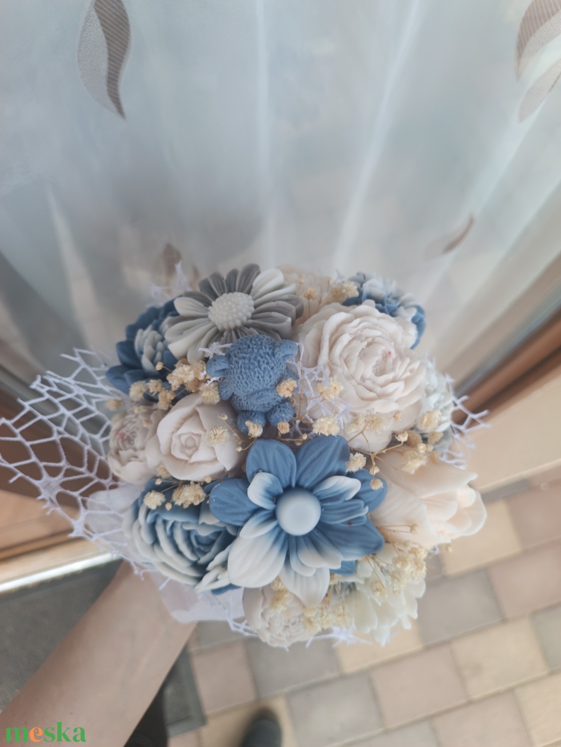 Szójaviasz virágbox Anyák Napjára  - otthon & életmód - virágdekoráció - virágok - virágbox - Meska.hu