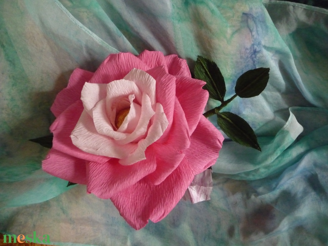 Rocher-rózsa (rózsaszín) - otthon & lakás - dekoráció - virágdísz és tartó - csokor & virágdísz - Meska.hu