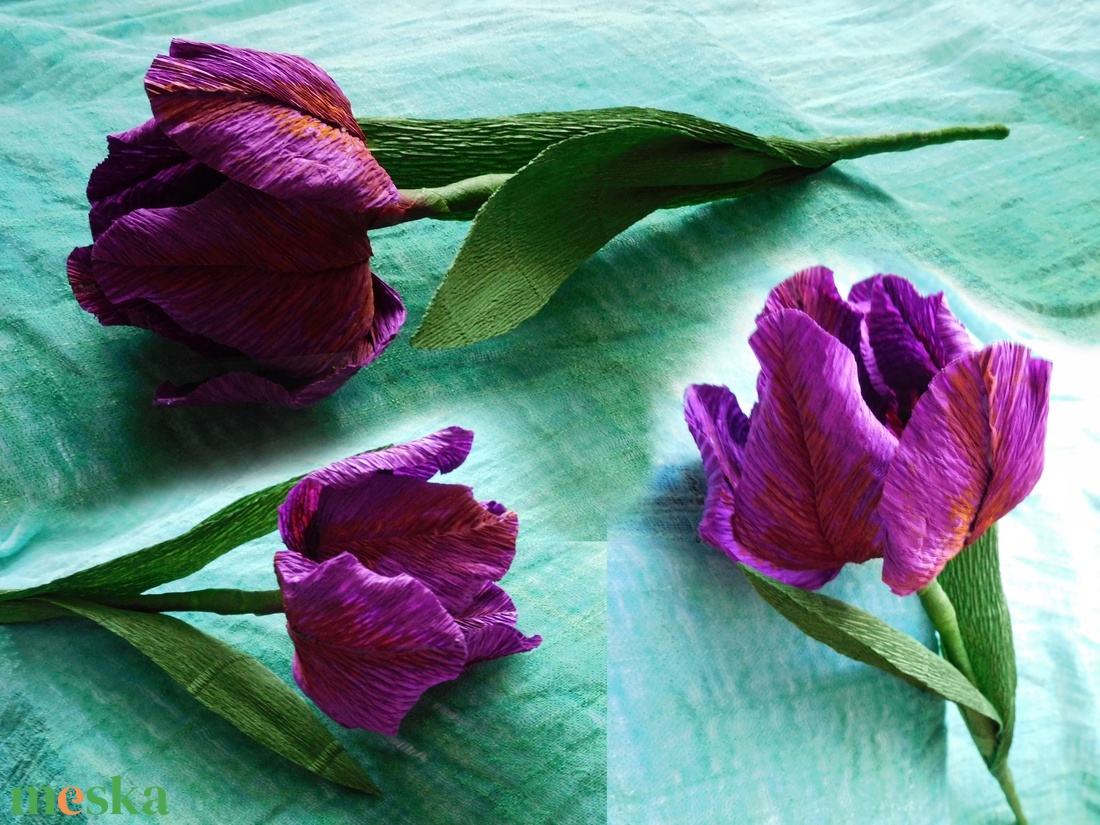 Tulipán - nyílott - otthon & lakás - dekoráció - virágdísz és tartó - csokor & virágdísz - Meska.hu Tulipán - nyílott - otthon & lakás - dekoráció - virágdísz és tartó - csokor & virágdísz - Meska.hu