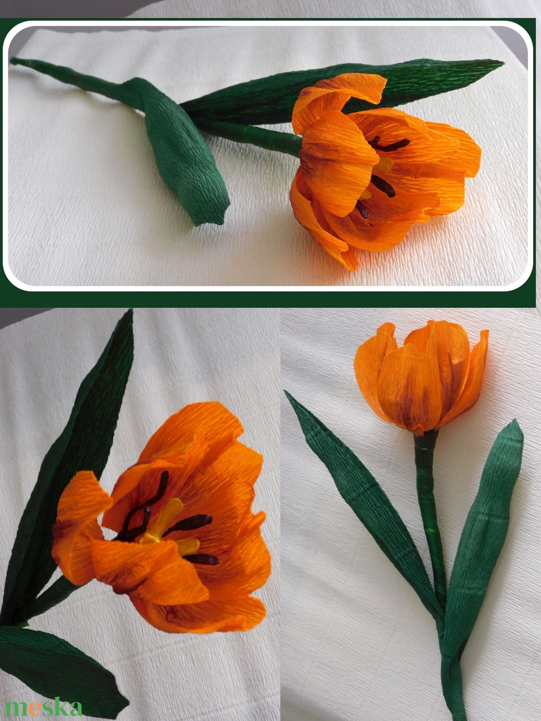 Tulipán - nyílott - otthon & lakás - dekoráció - virágdísz és tartó - csokor & virágdísz - Meska.hu Tulipán - nyílott - otthon & lakás - dekoráció - virágdísz és tartó - csokor & virágdísz - Meska.hu