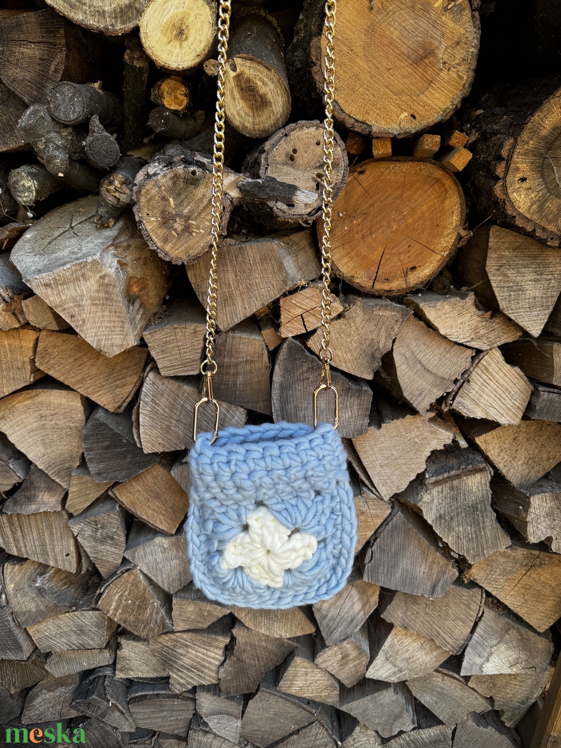 Granny Square horgolt táska - táska & tok - kézitáska & válltáska - kézitáska - Meska.hu