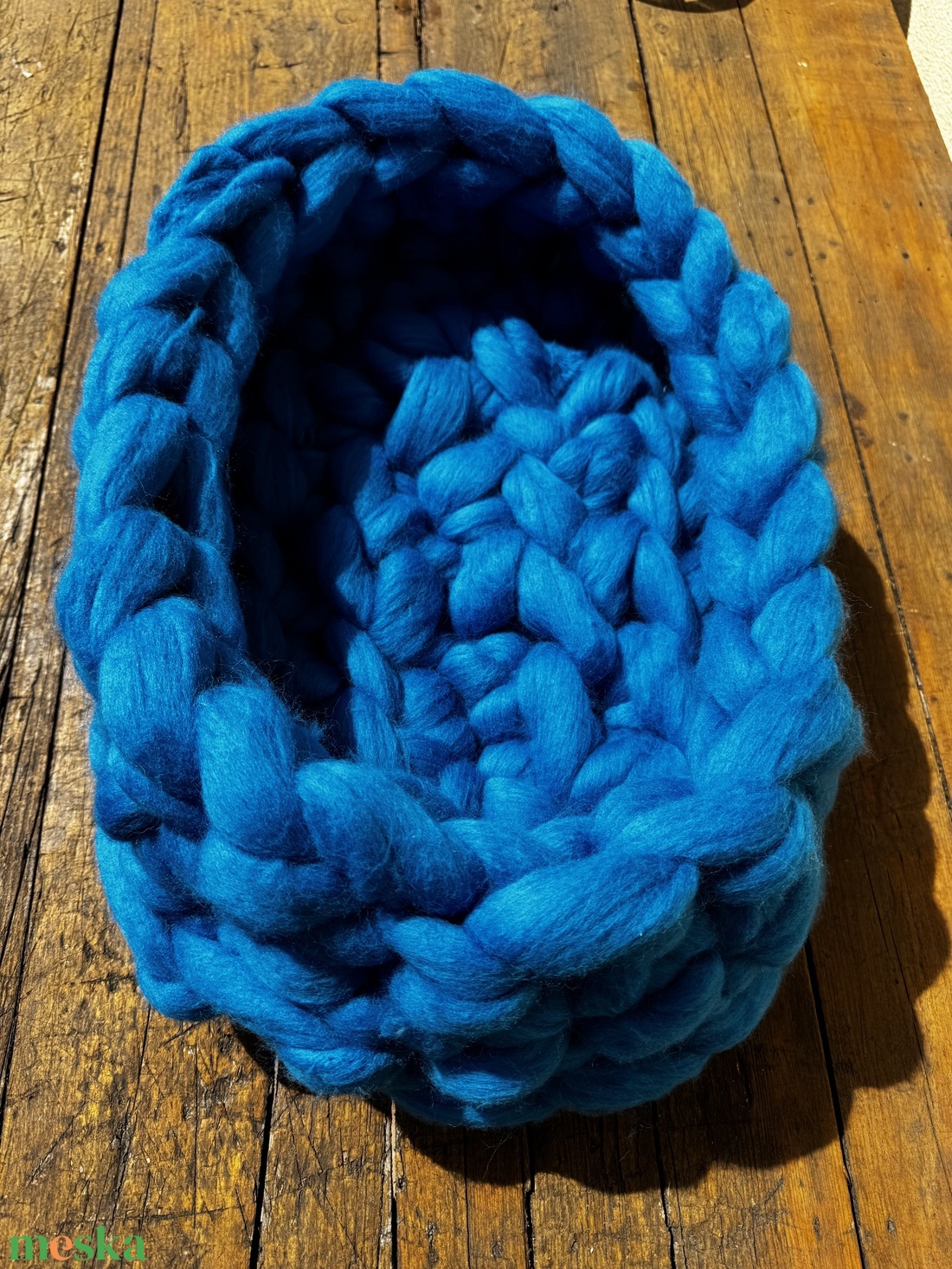 Merinói gyapjú kisállat kosár  - otthon & életmód - macska fekhely - Meska.hu