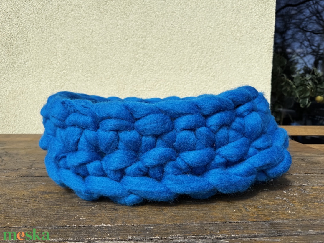 Merinói gyapjú kisállat kosár  - otthon & életmód - macska fekhely - Meska.hu