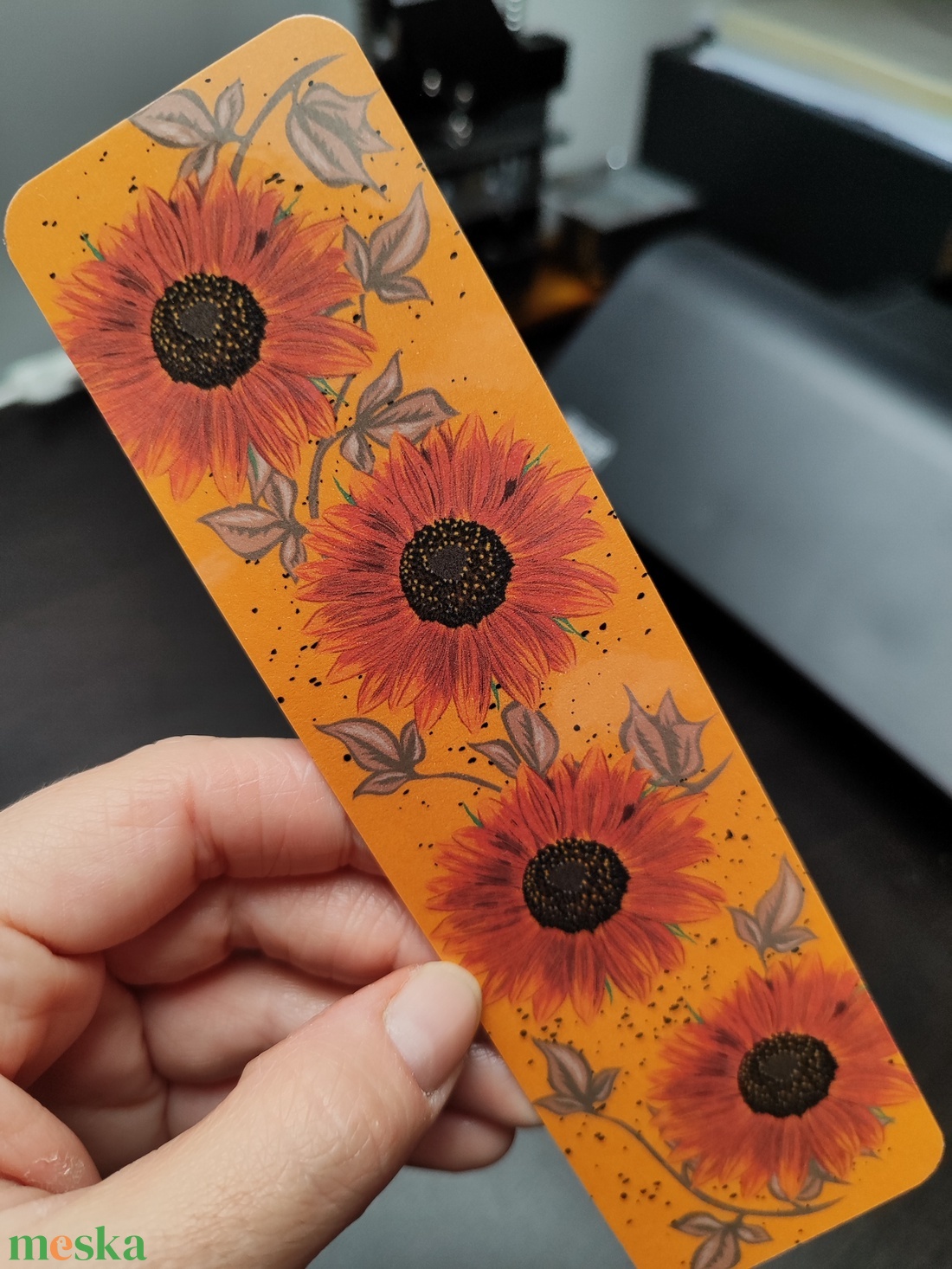 Napraforgók tánca könyvjelző - könyv & zene - könyvjelző - Meska.hu