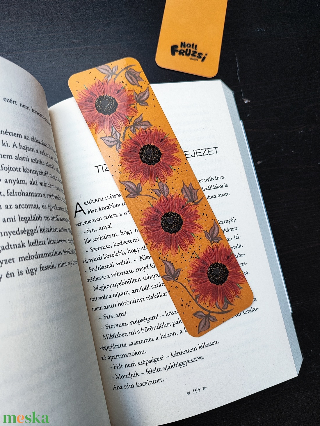 Napraforgók tánca könyvjelző - könyv & zene - könyvjelző - Meska.hu