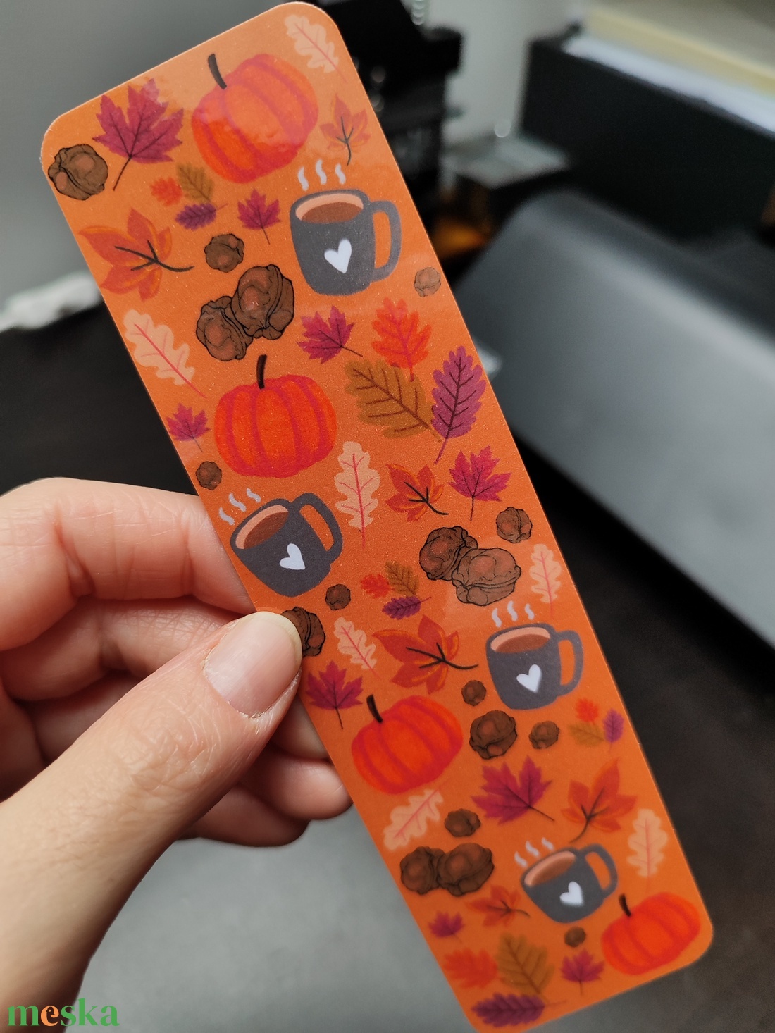 Őszi kincsek könyvjelző - könyv & zene - könyvjelző - Meska.hu