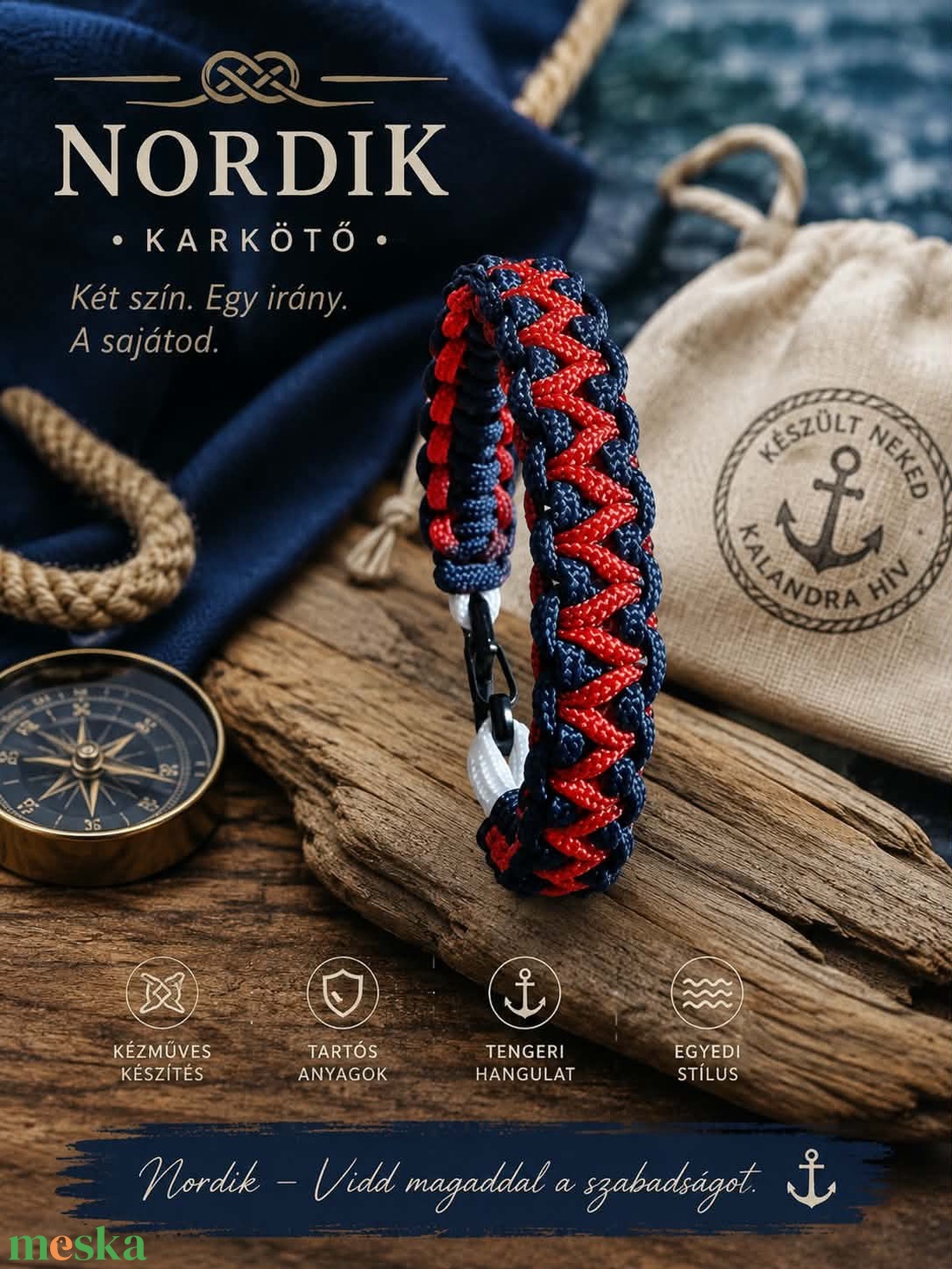Nordik és Brazília karkötők - ékszer - karkötő - fonott karkötő - Meska.hu
