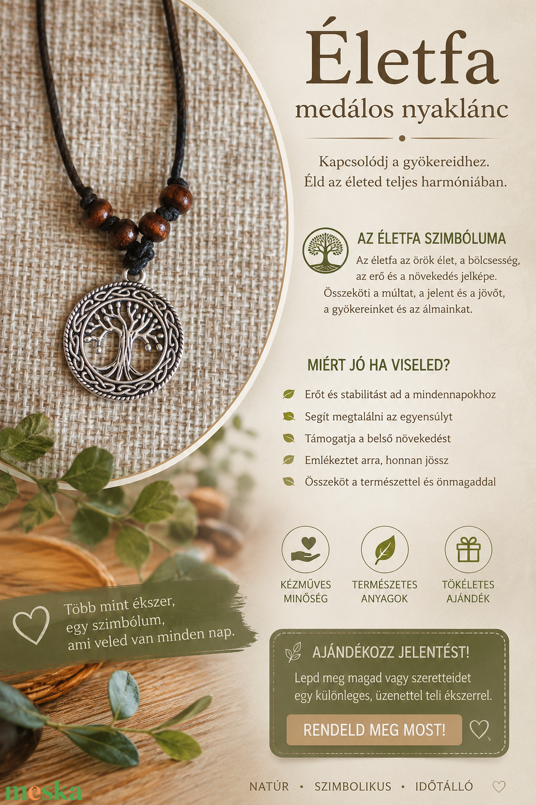 Életfa nyaklánc és karkötő - ékszer - nyaklánc - medálos nyaklánc - Meska.hu